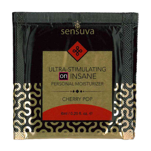 Sensuva – Ultra stimulant SUR L'INSANE - Pope de cerise - Foil 6ml/0,20 fl oz.