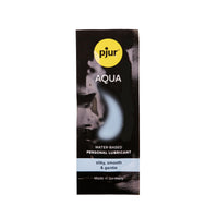 Pjur® Aqua - Natural Water Based Personal Lubricant – 2ml Pillow Pack TESTER