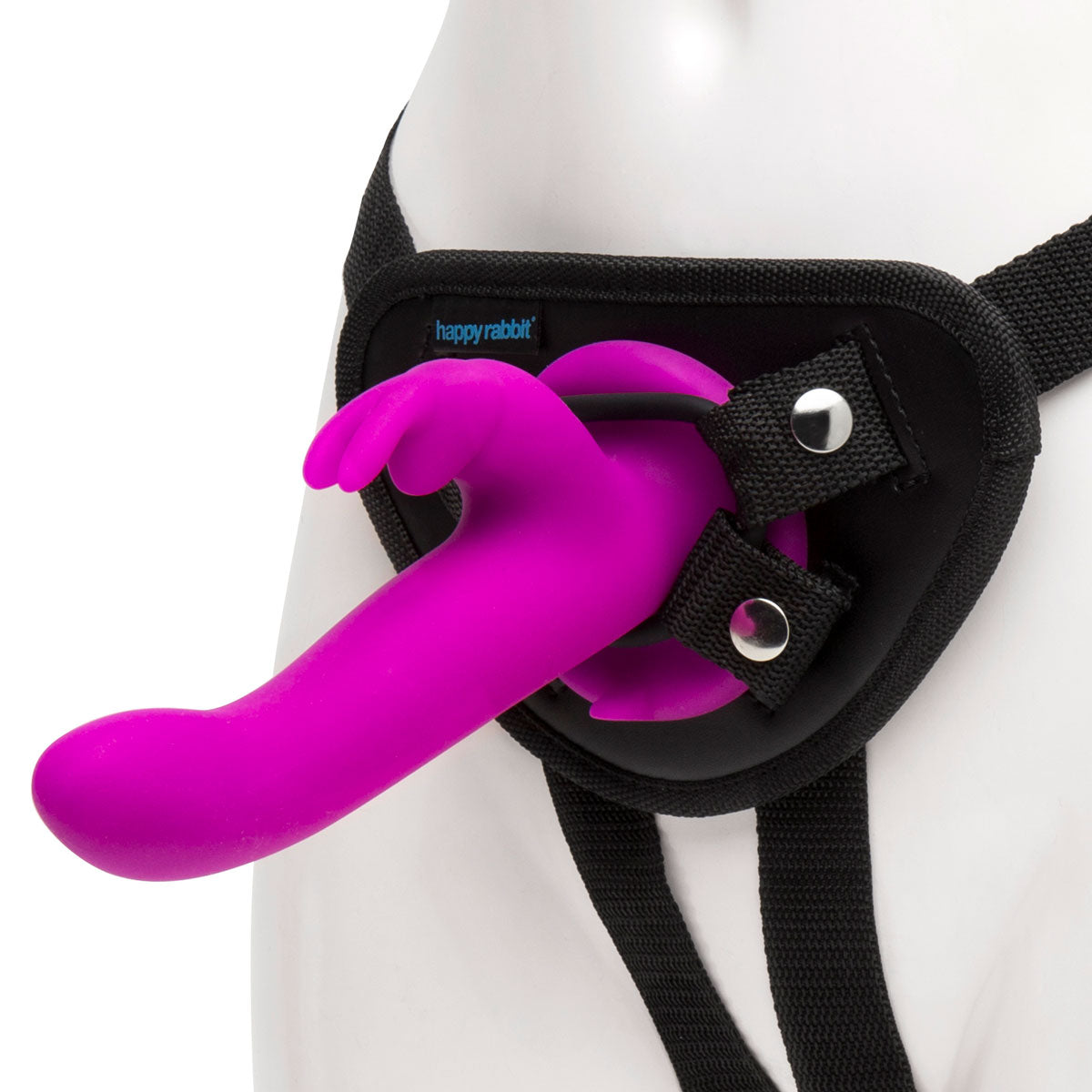 Happy Rabbit – Kit Strap-On - Pourpre