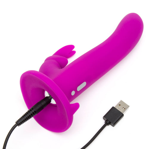 Happy Rabbit – Kit Strap-On - Pourpre