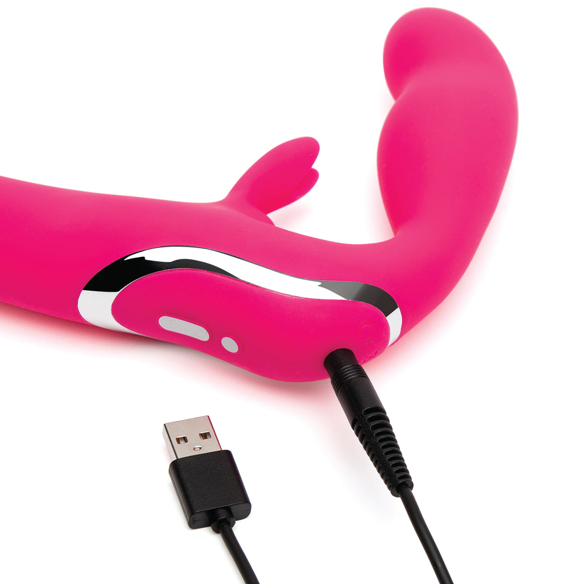 Happy Rabbit – Strap-On sans accroche - Rose