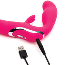 Happy Rabbit – Strap-On sans accroche - Rose