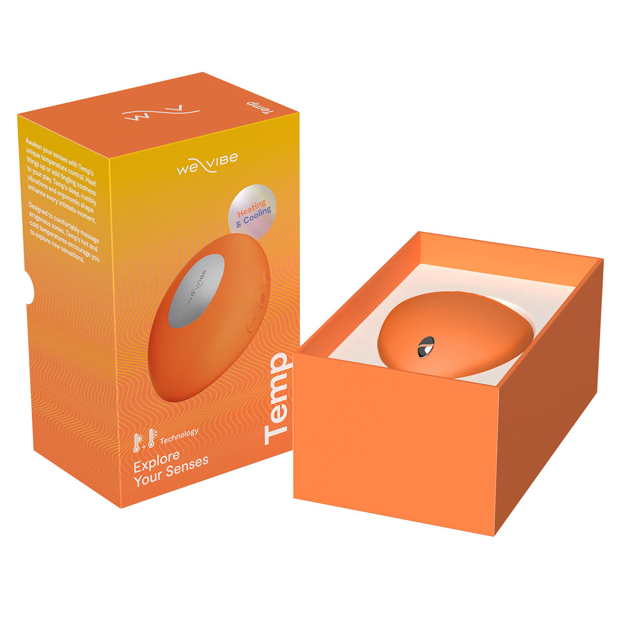 Massager de chauffage et de refroidissement à température We-Vibe® – Tangerine