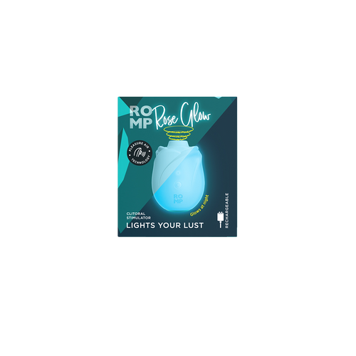 ROMP – Rose Glow – Stimulateur clitoridien – Glow-In-The-Dark Blue