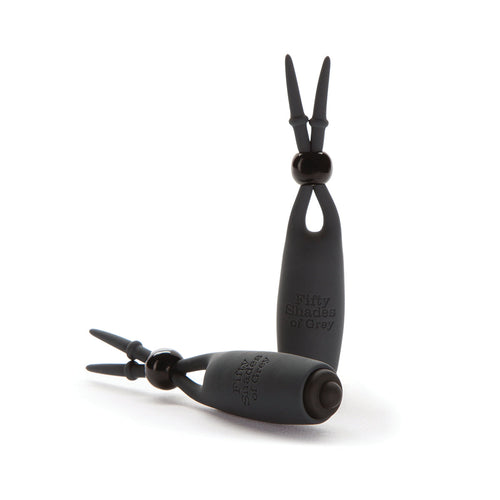 Cinquante nuances de gris – Soie douce – Stimulateurs de mamelons vibrants