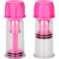 CalExotics® Nipple Play Vacuum Twist Suckers - Pink