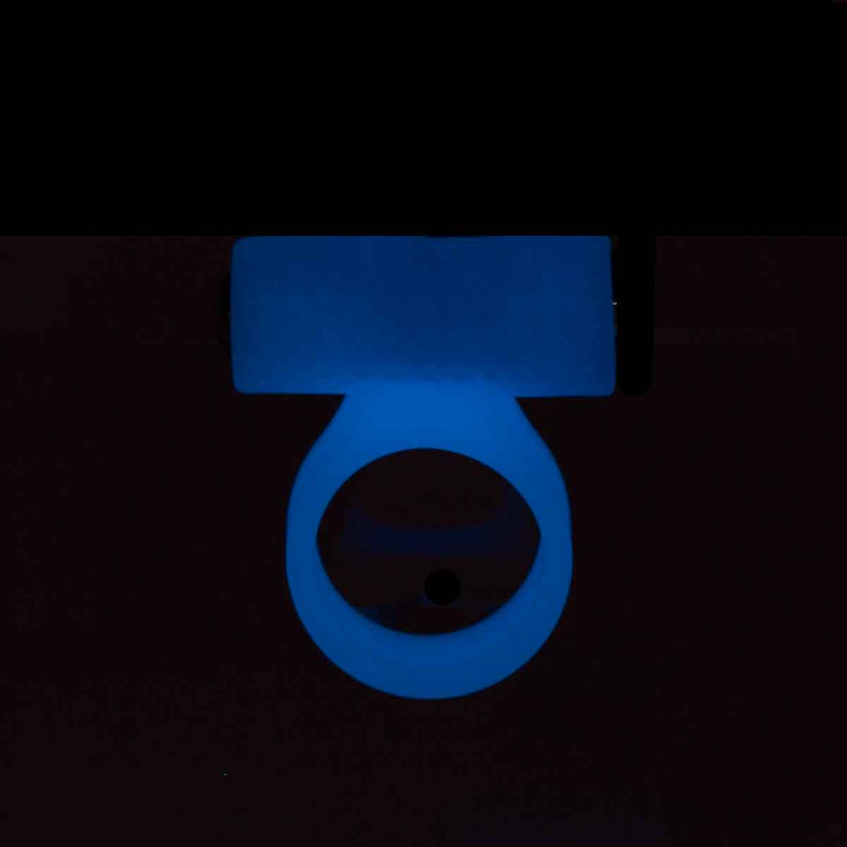 PowerBullet – Anneau cosmique – Anneau vibrant de cock – Bleu foncé image 3
