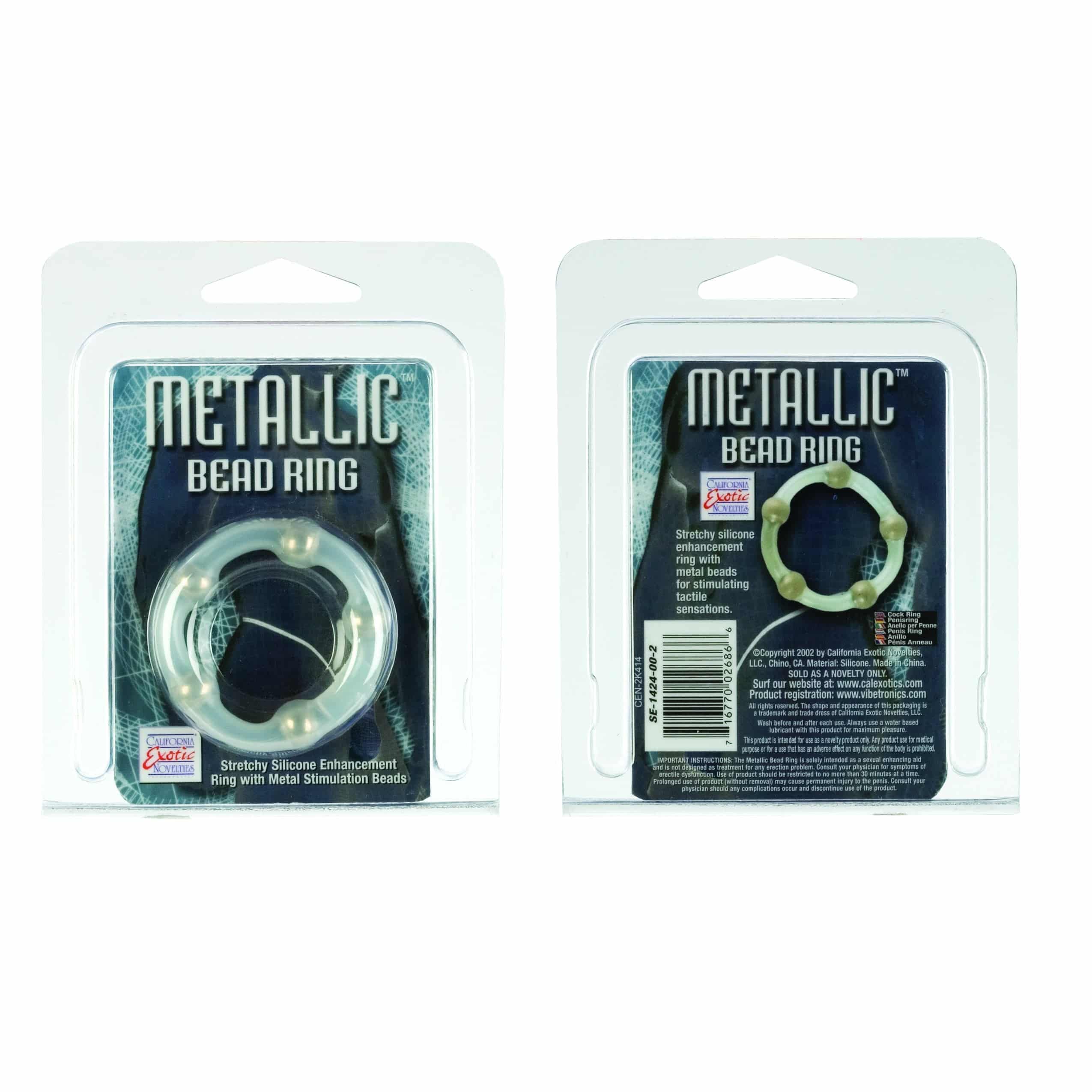 Anneau de perles métalliques CalExotics® image 1