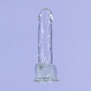 Cristal de toxicomanie – Dildo transparent de 7" avec boules image 1