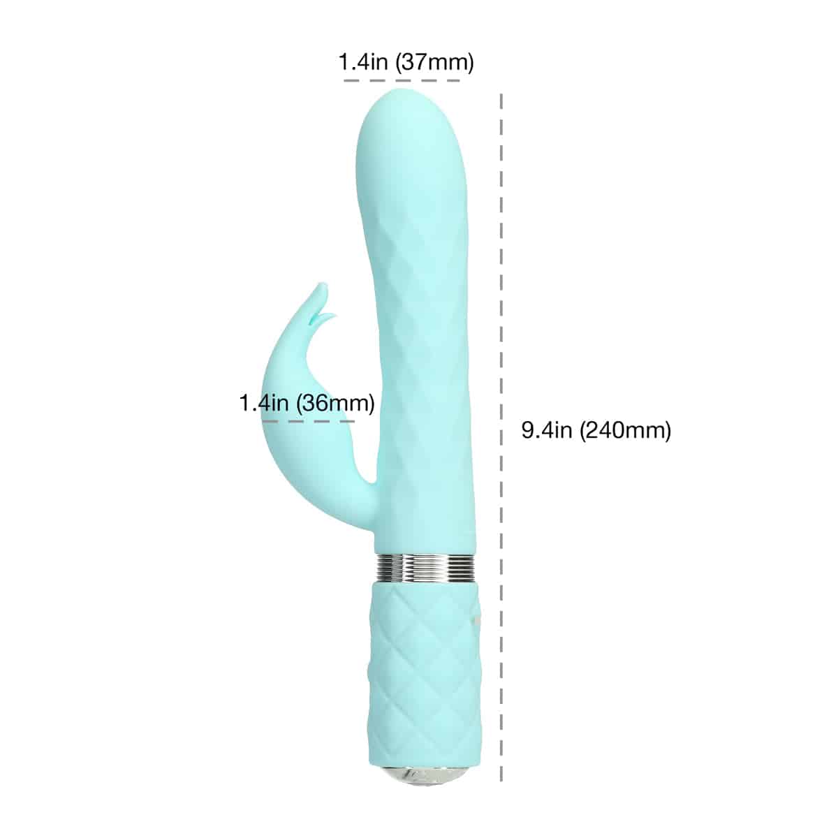 Oreiller parler vivant – Luxueux masseur double motor – Teal image 3