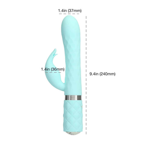 Oreiller parler vivant – Luxueux masseur double motor – Teal image 3