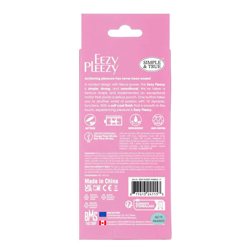 Eezy Pleezy Rechargeable – 5" - Rose image 4