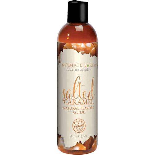 Glide de saveurs naturelles de la Terre intime - Caramel salé - 60ml/2oz image 0