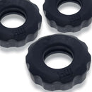 Oxballs - HünkyjunkTM - Super Huj No Roll C-Rings – 3 pk – Noir image 0