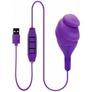 NMC Les mains allumées - Vibrateur texturé - Rechargeable - Violet image 0