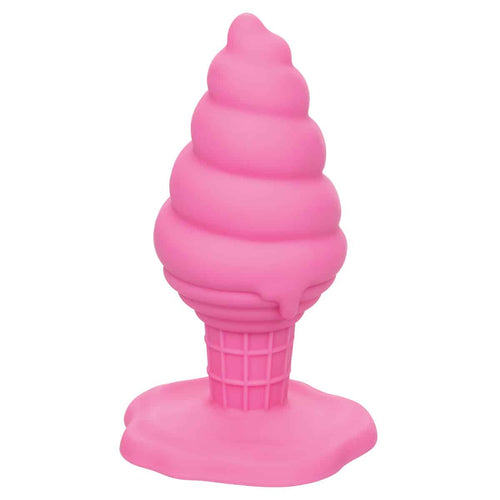 CalExotics® – Boutons coquins – Cône de crème glacée Yum Bum - Plug anal silicone - Rose image 1