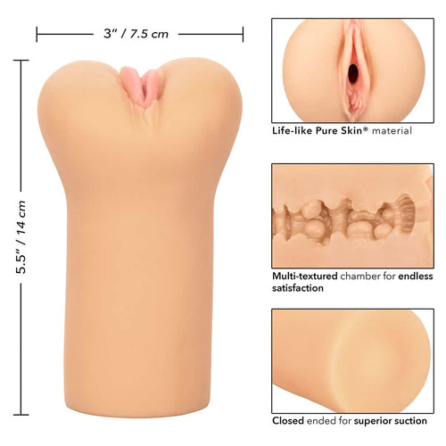 CalExotics® Boundless Vulva – Masturbateur – Beige image 5