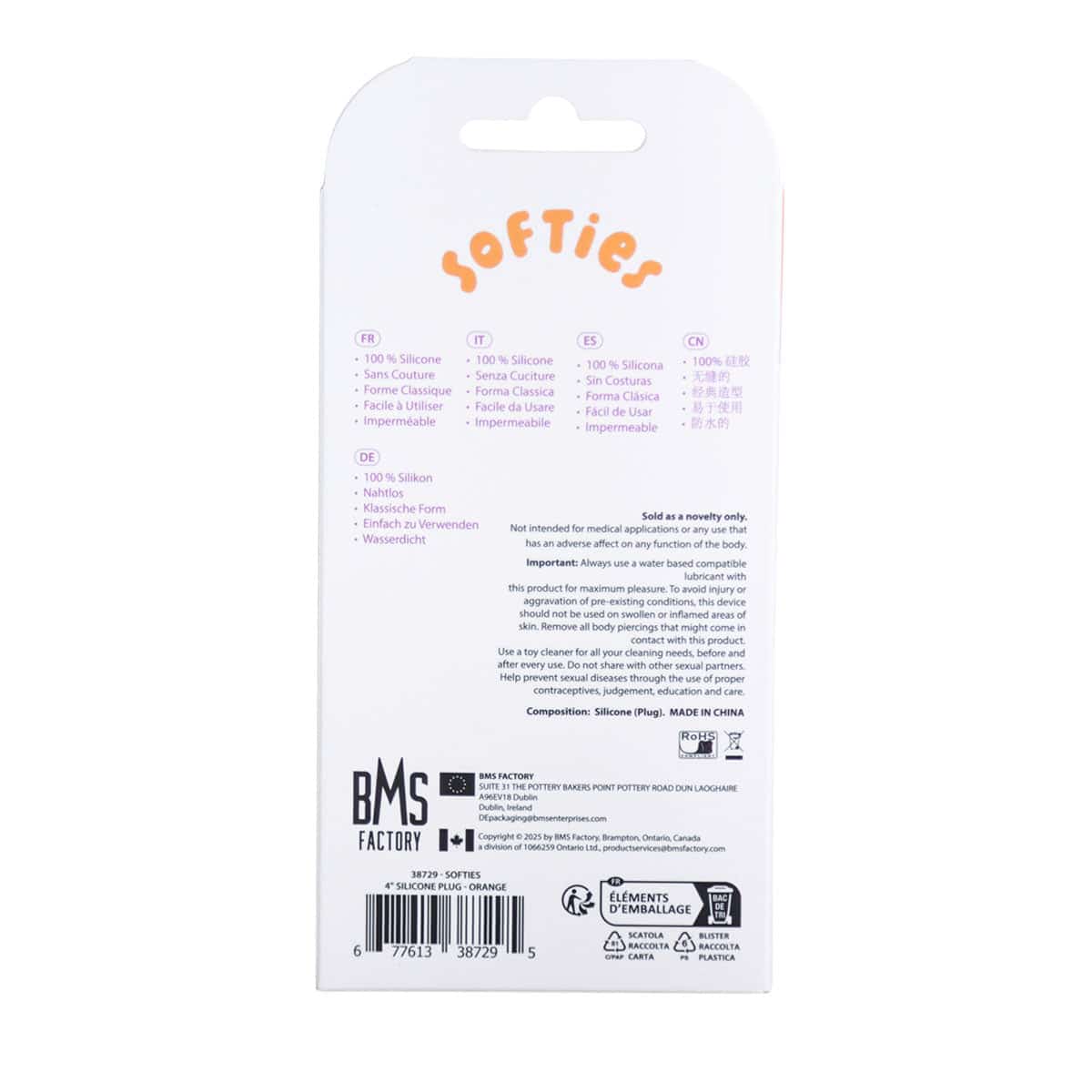 Moutons Connecteur en silicone pour anal – orange image 4