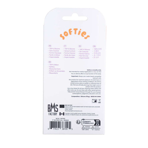 Moutons Connecteur en silicone pour anal – orange image 4