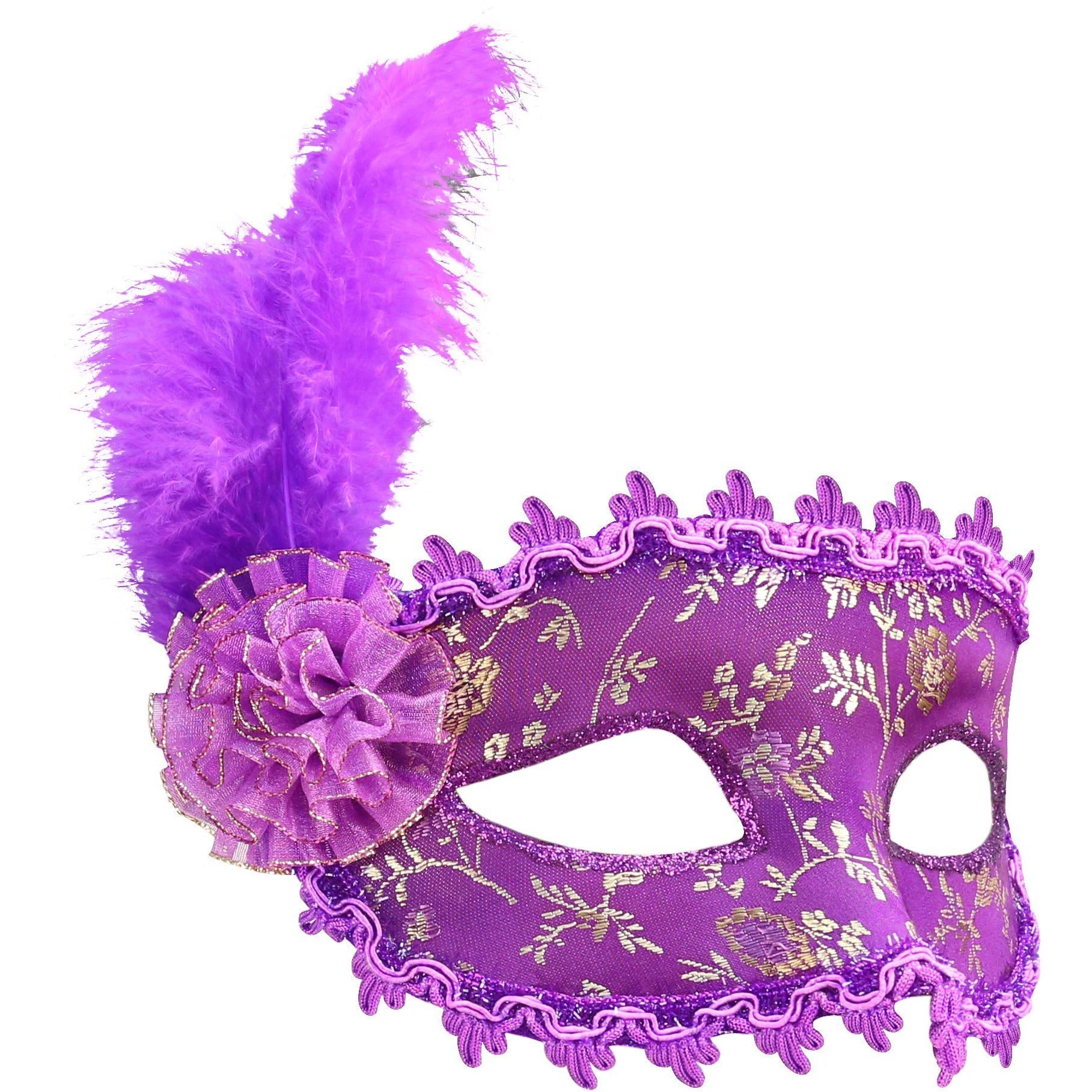 Masque de plume secrètement à vous - Violet image 0
