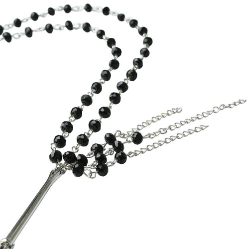 Feuilles de sport Cordialement noir Jewelled Tweezer Nipple clips image 1