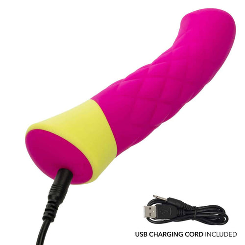 CalExotics® Rave Quilted G-Vibe - Fuschia image 4