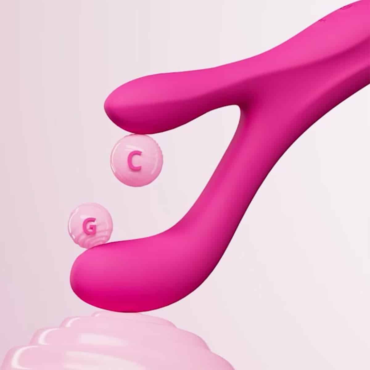 Lovense Osci 3 – Vibrateur oscillant télécommandé et chauffant de lapin image 1