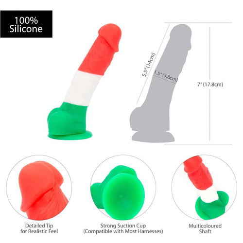 Dépendance Leonardo Dildo 7" avec boules image 3