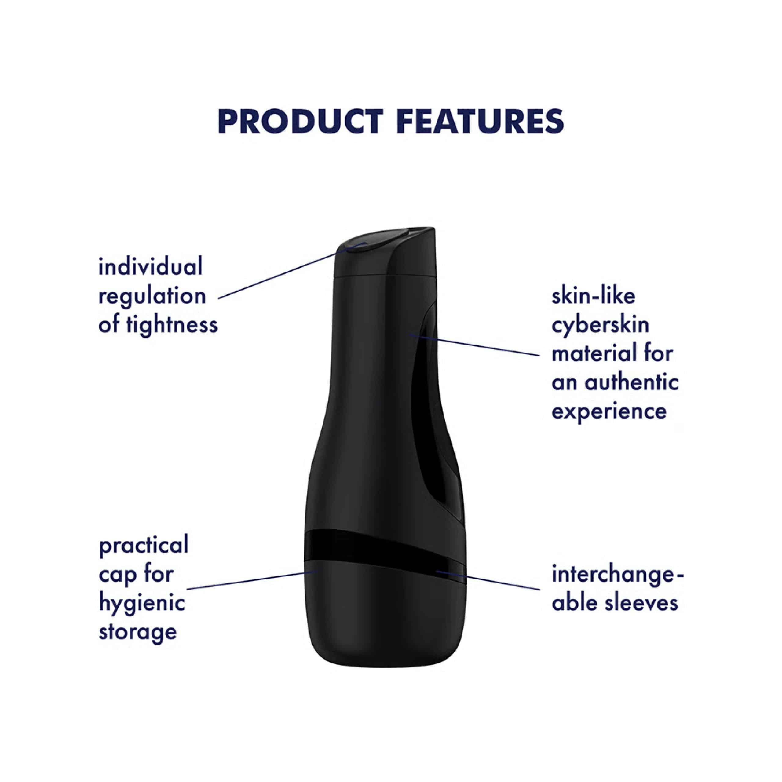Masturbateur noir classique masculin satisfyer image 4