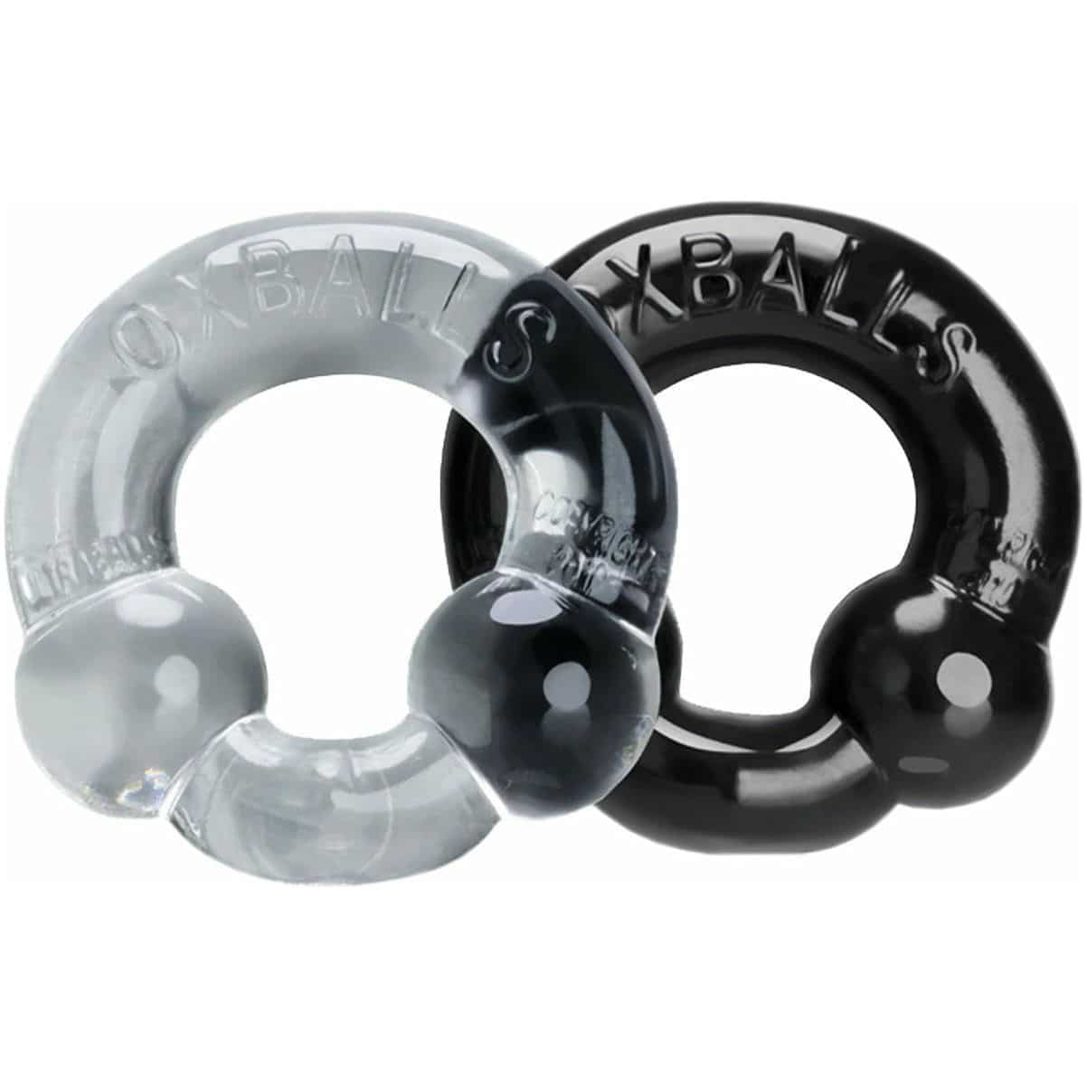 Oxballs Ultraballs Cockring – 2 Pack - Black/Clear