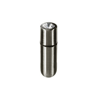 First-Class Bullet - 2.5" Bullet Vibrator with Key Chain Pouch - Gun Metal