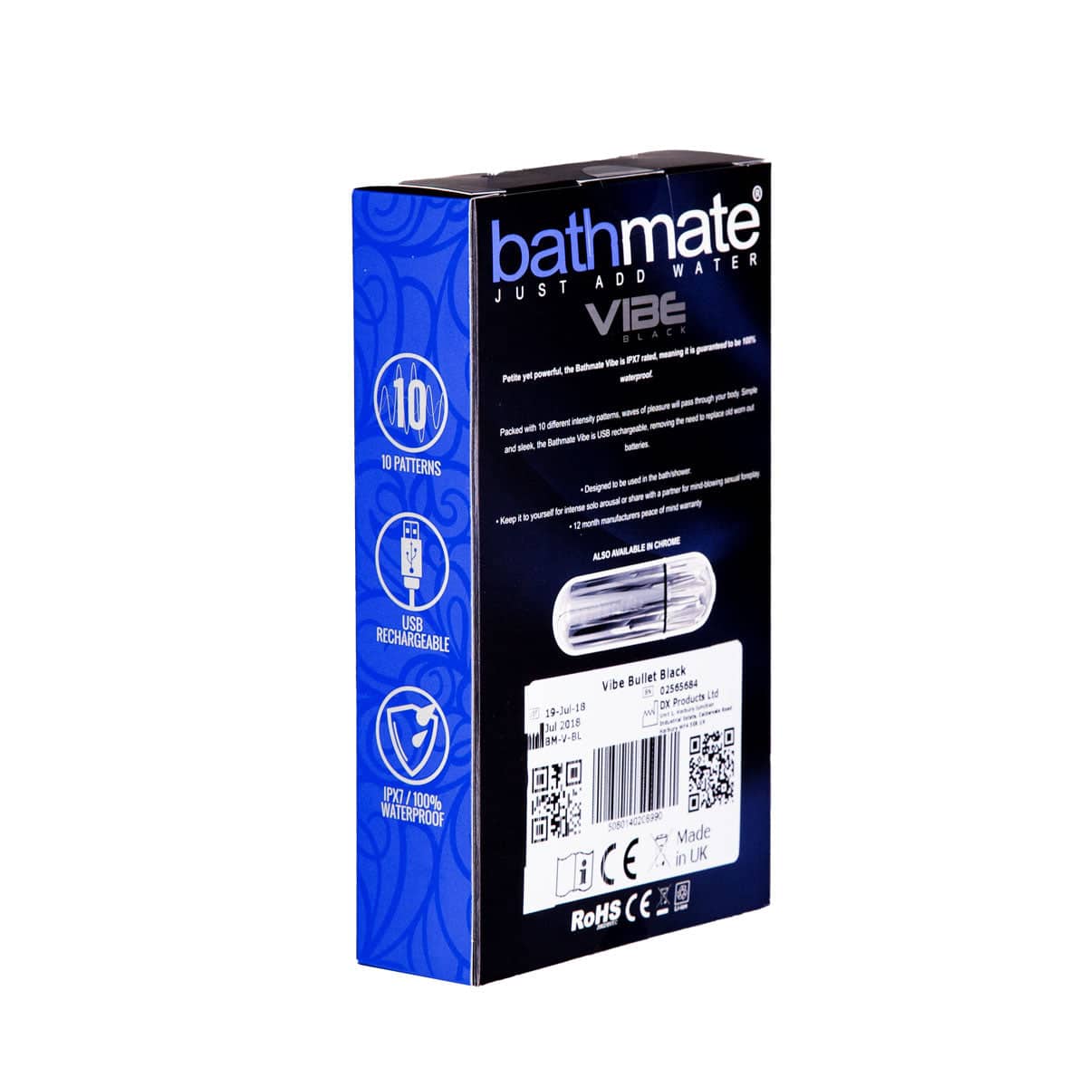 BATHMAT Bullet vibrant unisexe noir Vibe image 5