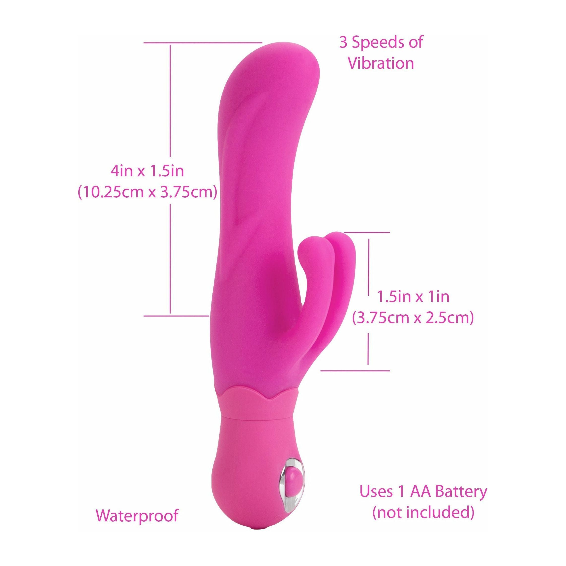 Vibe double danseuse en silicone CalExotics® - Rose image 3