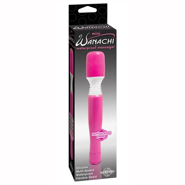 MINI WANACHI WATERPROOF MASSAGER 8'' PINK image 4