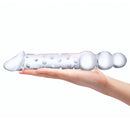 Gläs - Dildo en verre double extrémité avec perles anales image 2