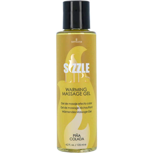 Sensuva Sizzle Lips – Gel de massage chauffant comestible – 4,2 oz image 0