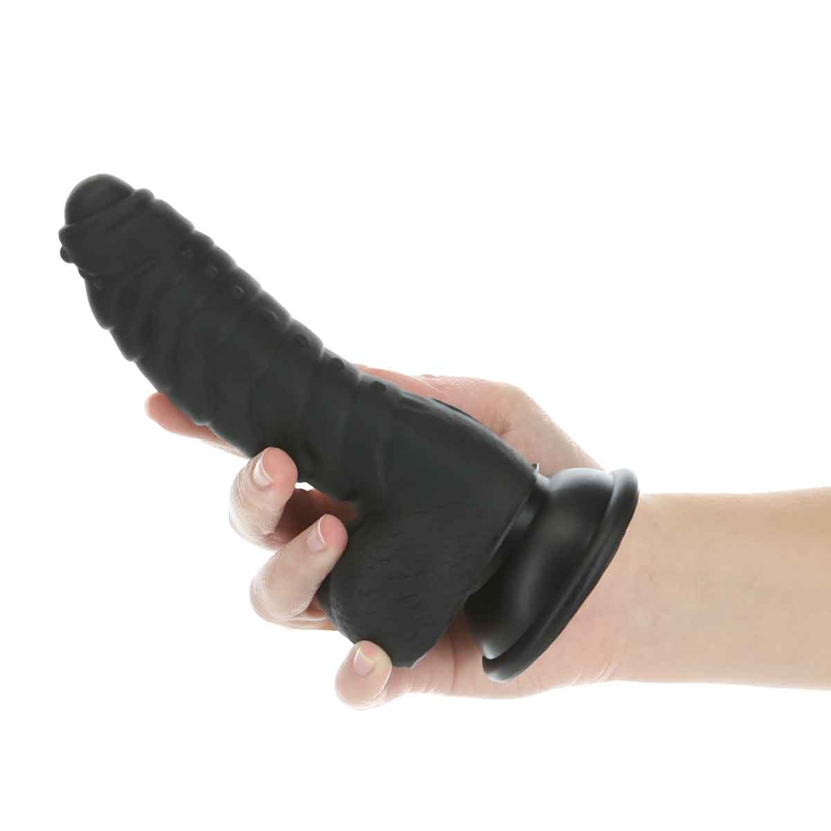 Dépendance Ben 7" Dildo avec boules - Noir image 3