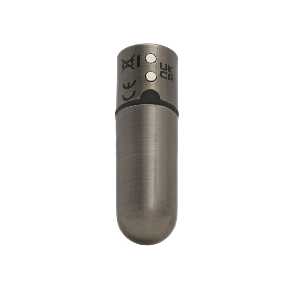 Bullet de première classe - Vibrateur de balle de 2,5" avec porte-clés - Gun Metal image 5