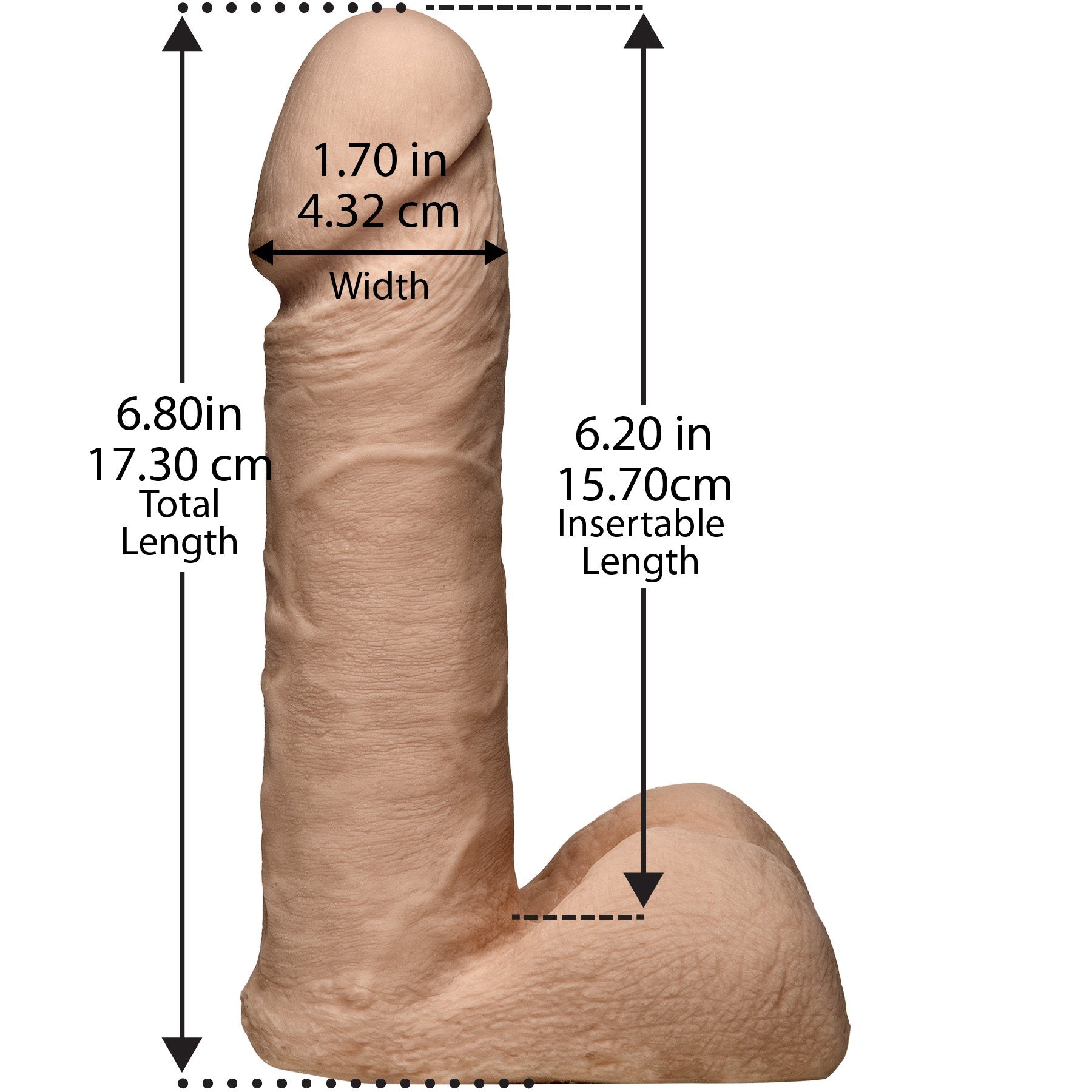 Docteur Johnson 7 pouces ultra réaliste 3 coq avec harnais image 2