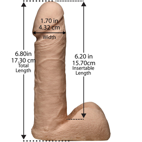 Docteur Johnson 7 pouces ultra réaliste 3 coq avec harnais image 2