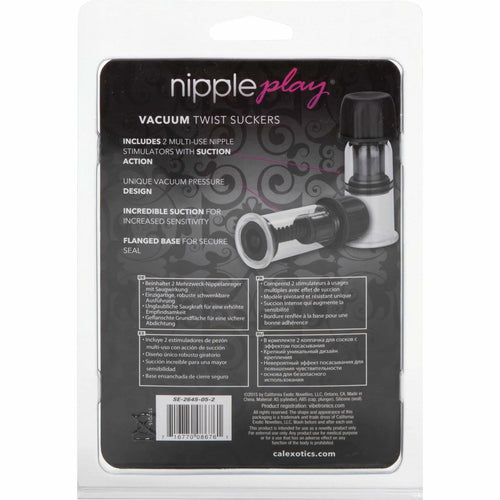 CalExotics® Mamelons jouer à l'aspirateur Twist Suckers - Noir image 3