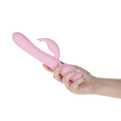 Oreiller parler vivant – Luxueux masseur double motor – rose image 2