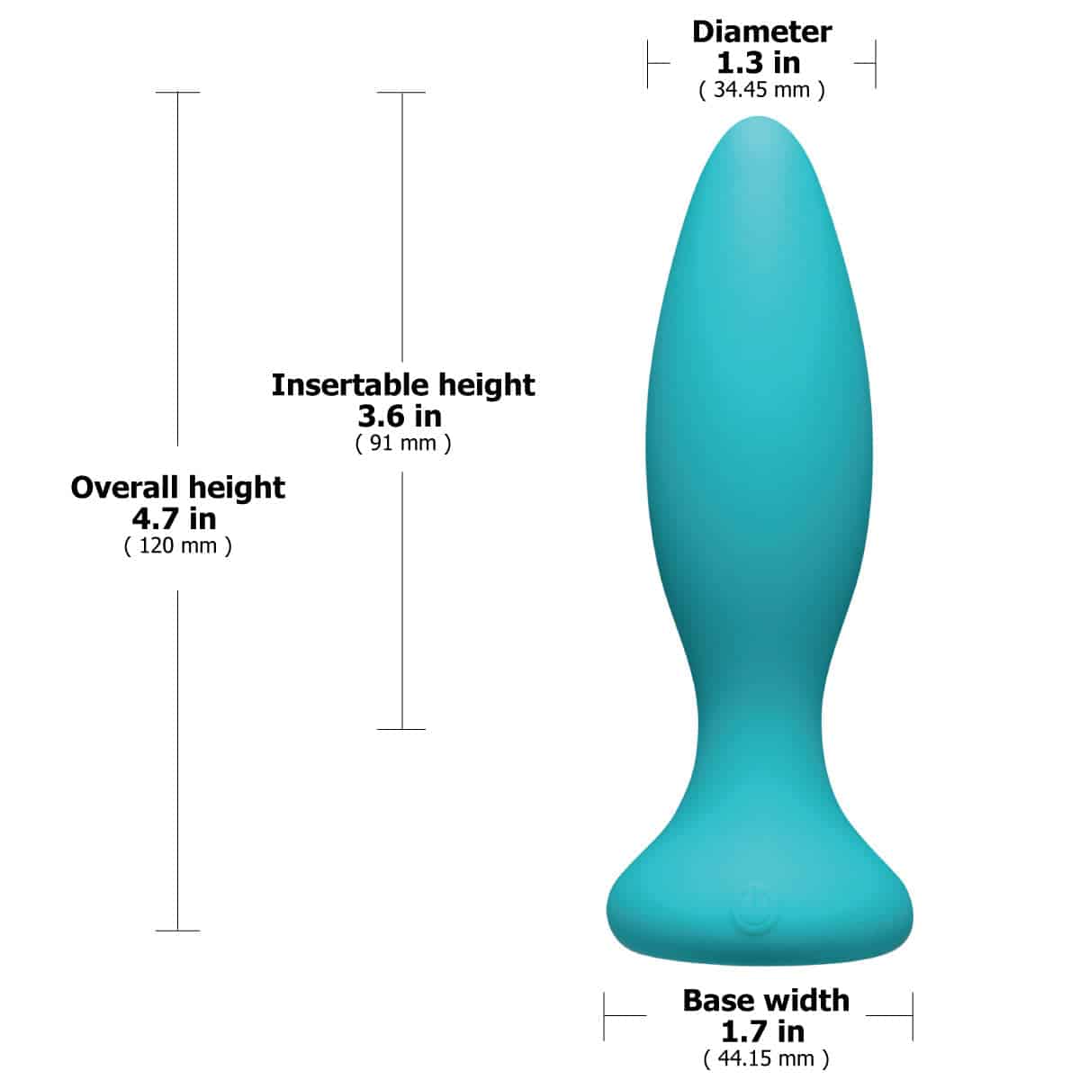 Doc Johnson A Play Débutant VIBE – Plug anal vibrant en silicone avec télécommande – Teal image 2