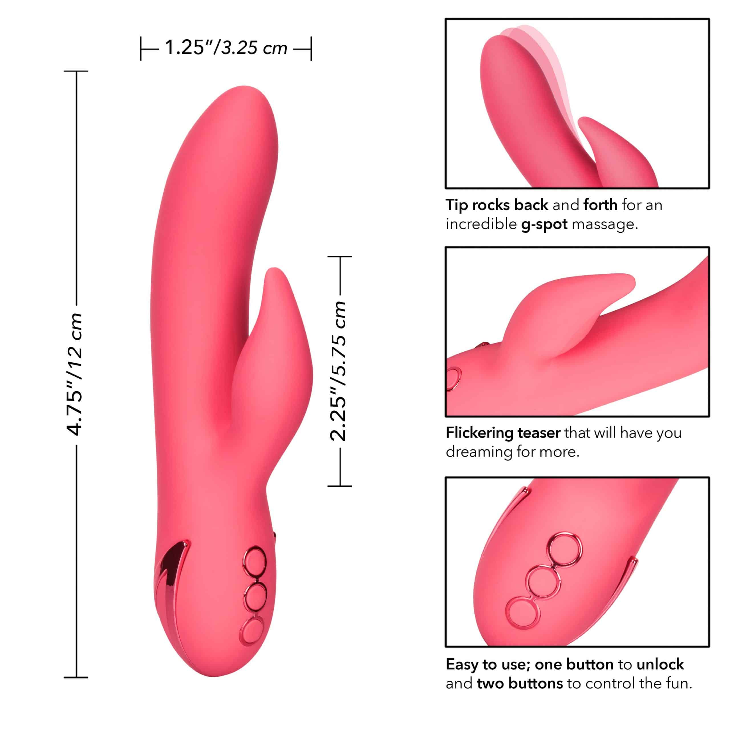 CalExotics® California Dreaming - San Francisco Vibrateur de coeur - Rose image 2