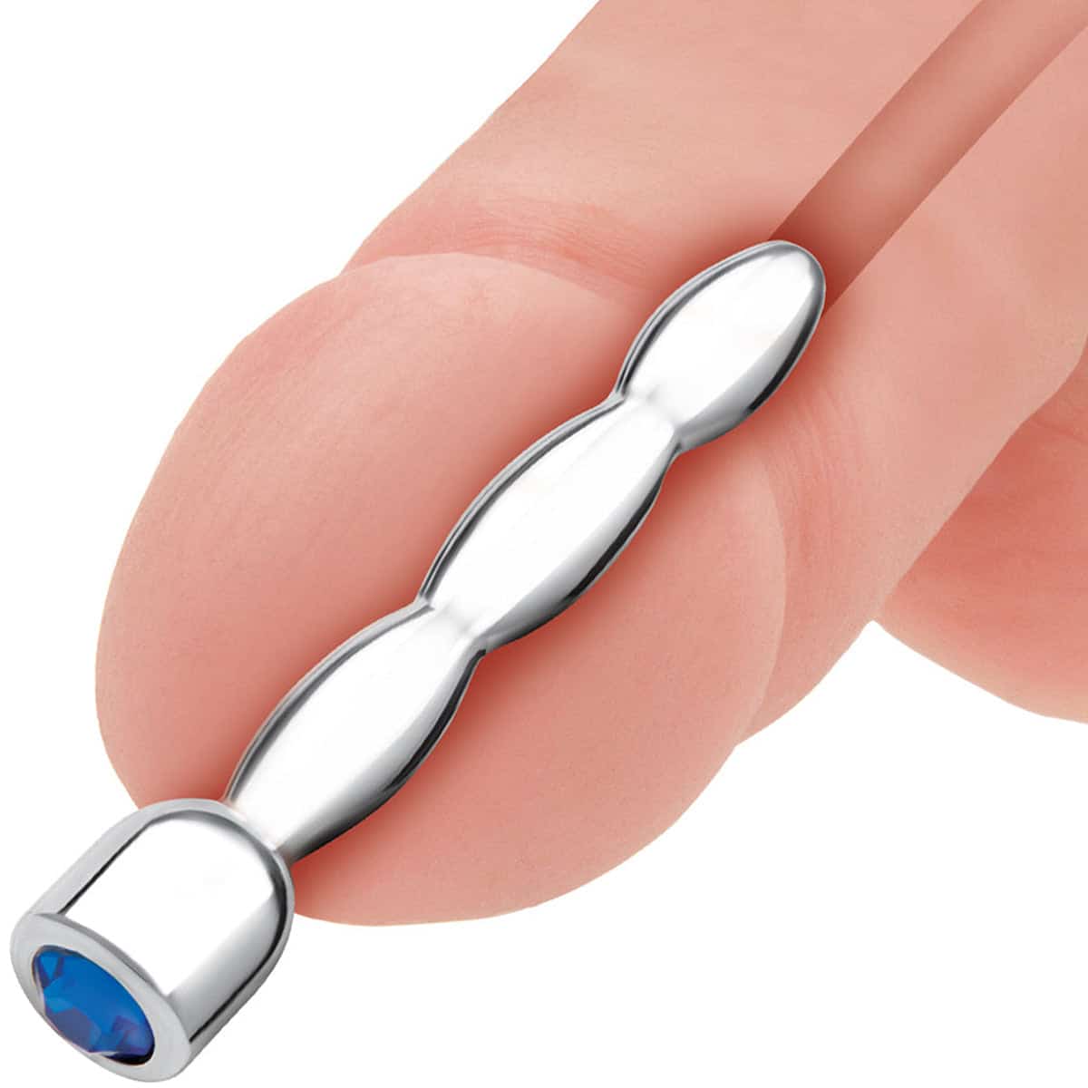 Ligne bleue Bling en acier inoxydable Bling Wivy Penis Plug image 1