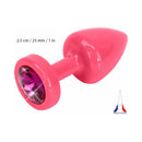 Diogol Anni rond bouton rose avec éléments Swarovski (T1 Taille) - rose image 0
