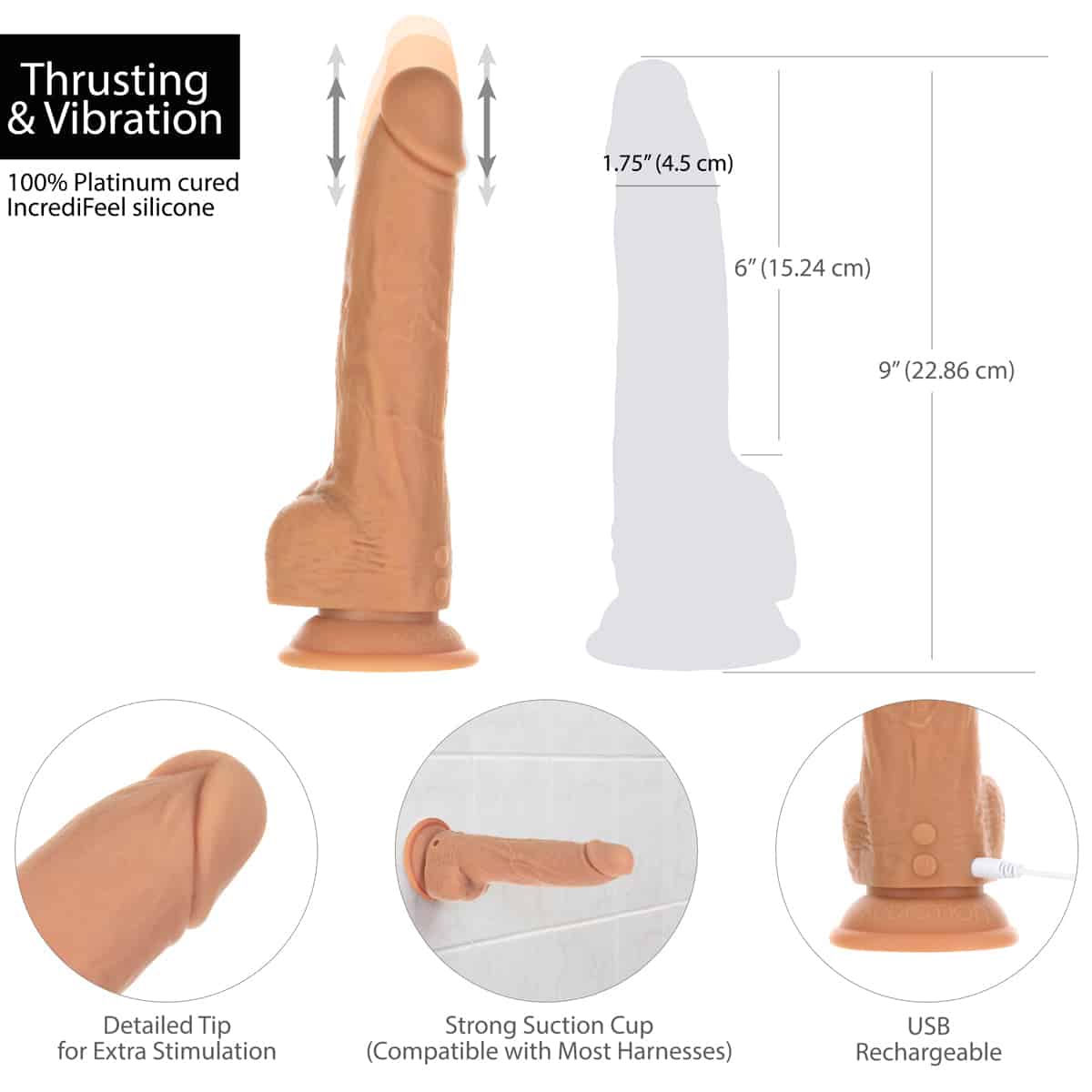 Dépendance nue Dong avec télécommande - Caramel image 3