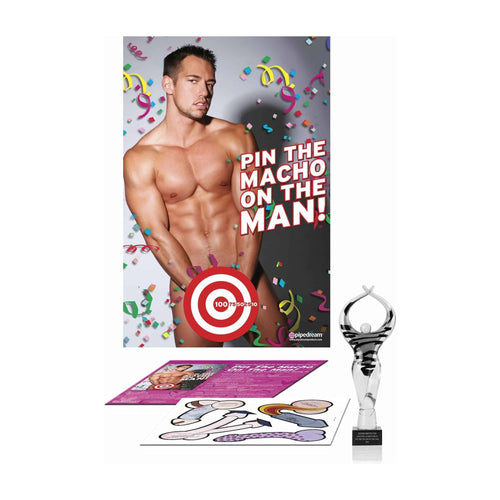 Pipedream Products Pin the Macho on the Man - Party Game image 0