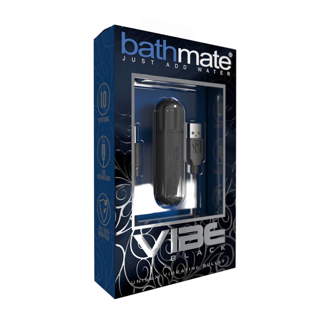 BATHMAT Bullet vibrant unisexe noir Vibe image 4