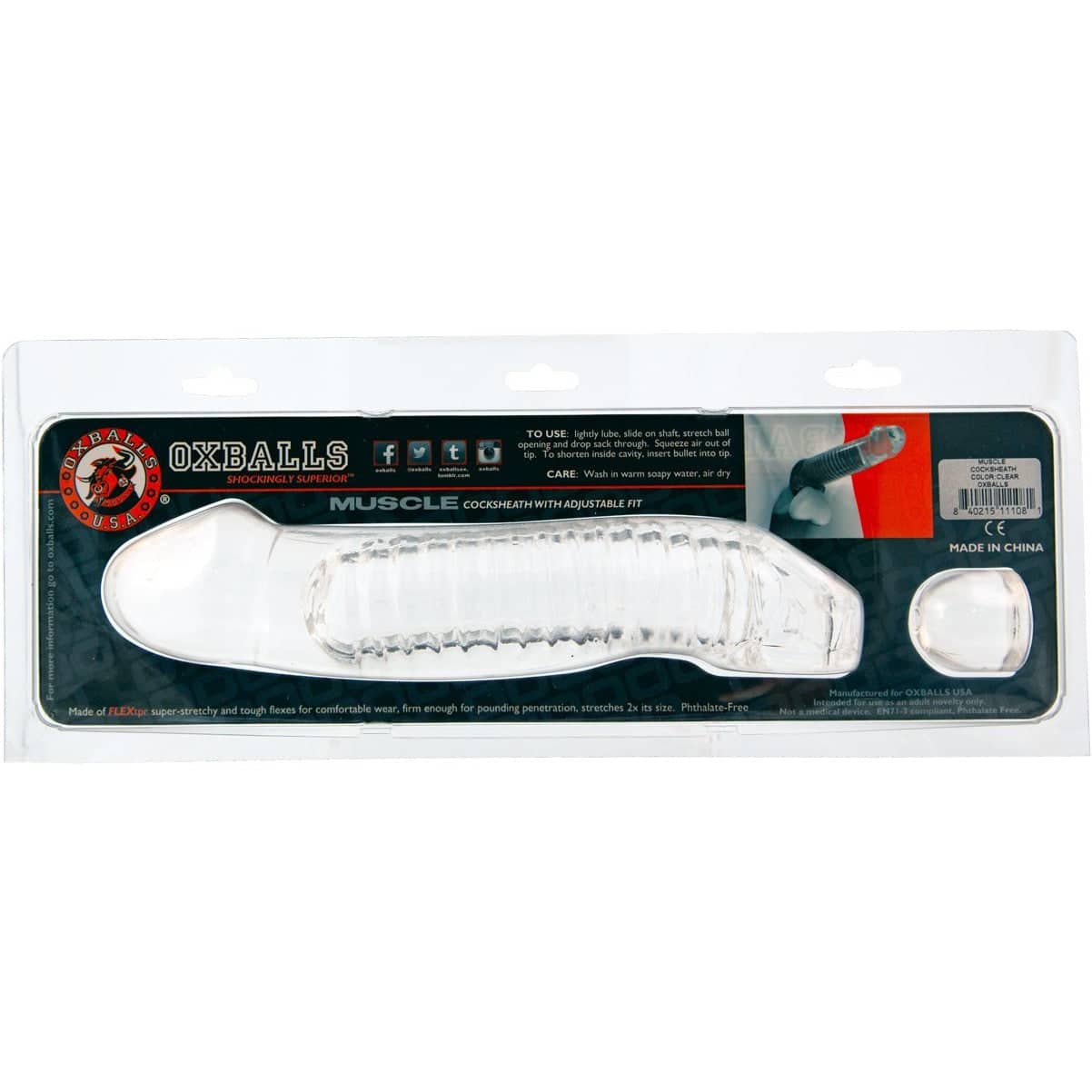 Oxballs Muscle Cocksheath – Penis Extender – Effacer image 1